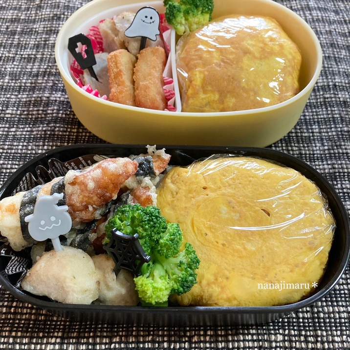 余ったミートソースをリメイク☆簡単オムライス弁当